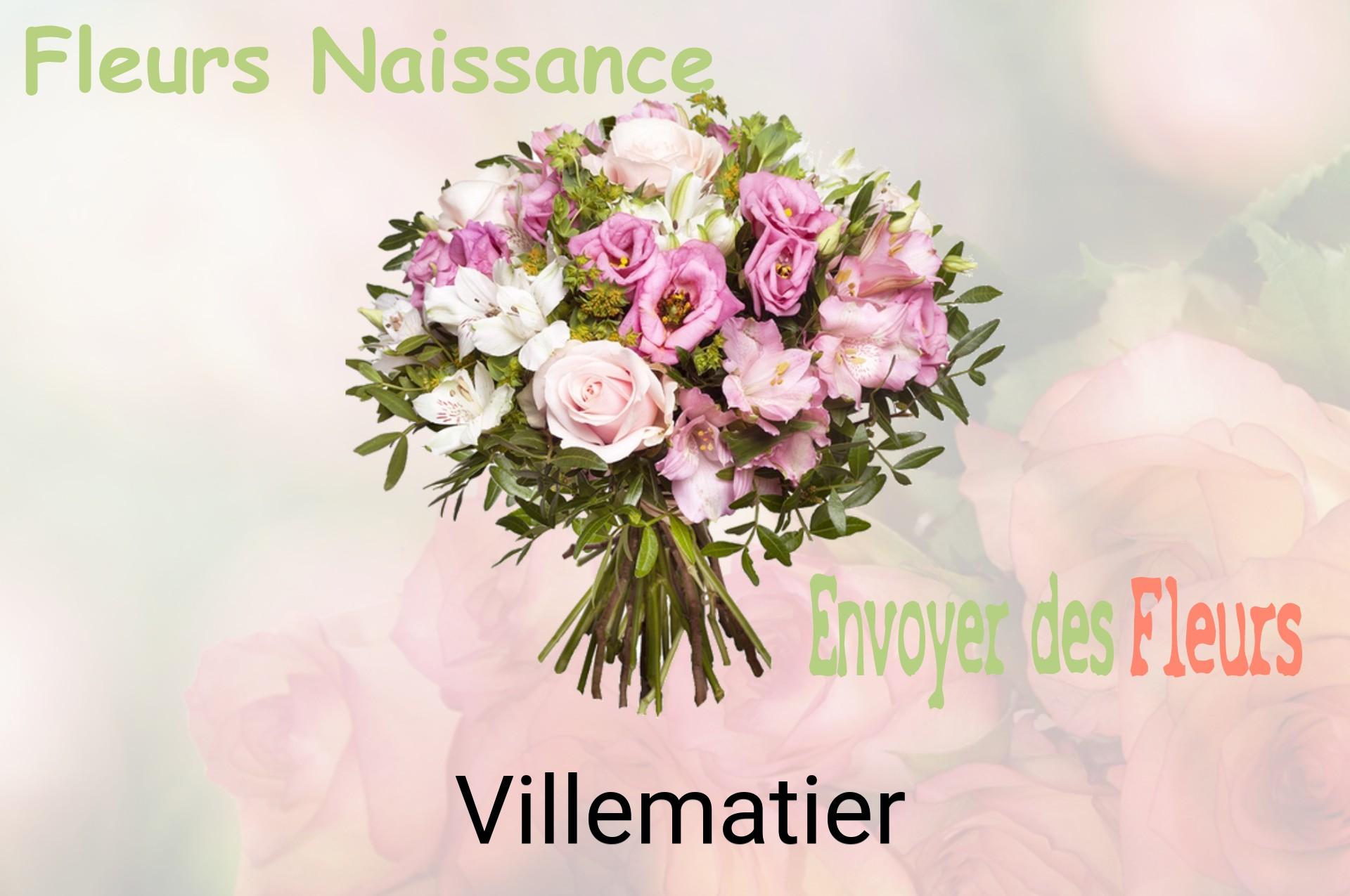 Bouquet de fleurs de naissance livré à Villematier